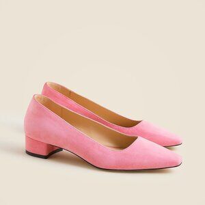 J Crew pointed toe pumps in suede